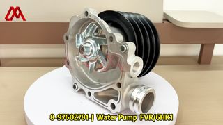 8976027810 8-97602781-0 ISUZU 6HE1-T FSR FTR के लिए गैस्केट के साथ वॉटर पंप असेंबली