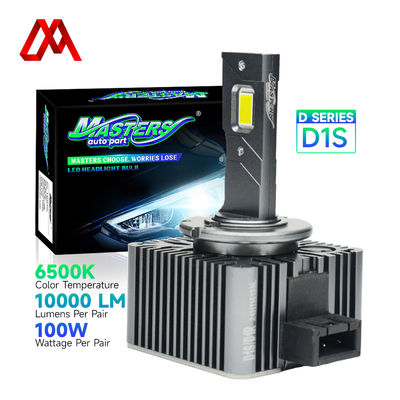 D Series 100W 10000 Lumens 6500K Cool White D1S/D1R D2S/D2R D2H D3S/D3R D4S/D4R D5S/D5R D8S/D8R Headlamp Bulbs