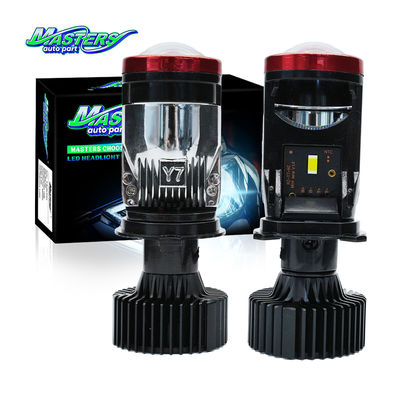 मास्टर्स A9R 100W 10000LM 6500K 3570 चिप्स एच4 एलईडी प्रोजेक्टर मिनी लेंस